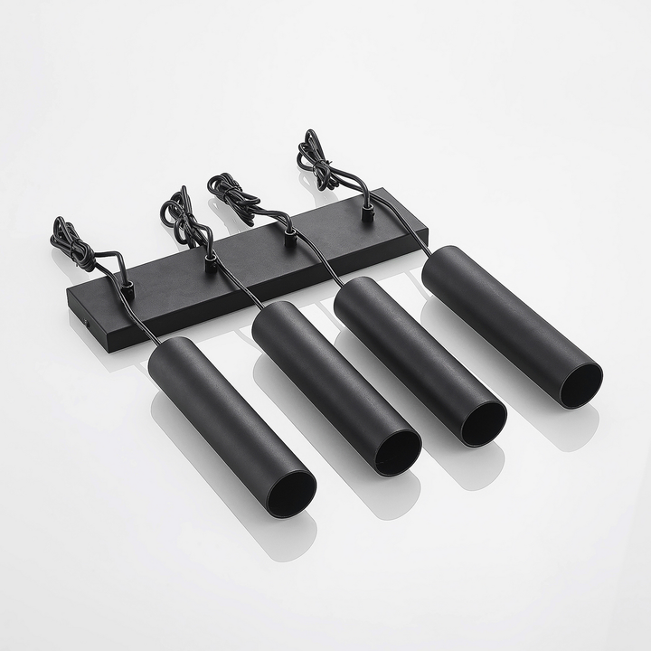 Prios Neliyah Hängeleuchte Deckenlampe Pendelleuchte Gu10 Rund Schwarz 4 Flg B-Ware - 4251911711608