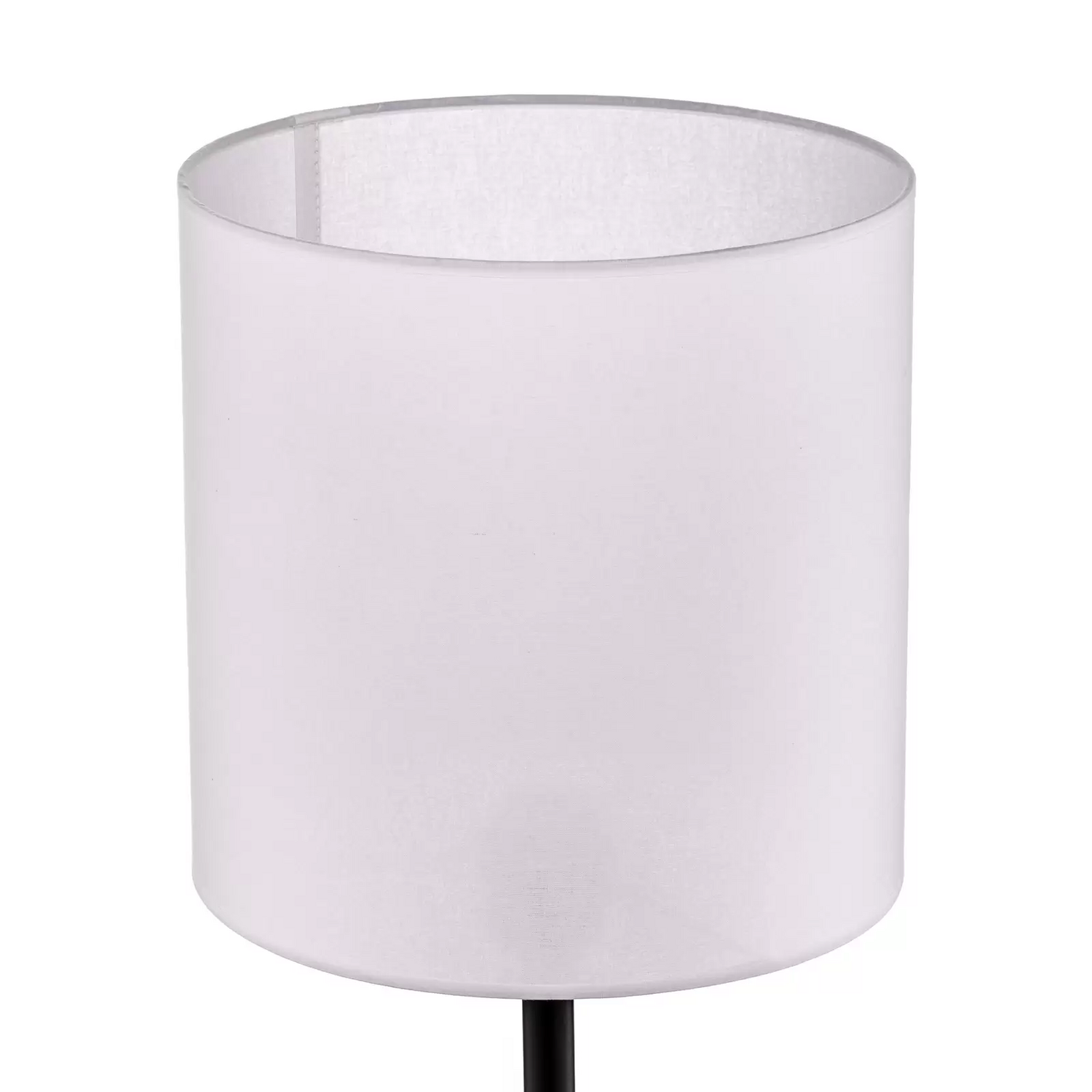Textil Stehlampe Harris Fuß Schwarz Schirm Leselampe Stehleuchte Leuchte E27.    B-Ware - 5902553217162