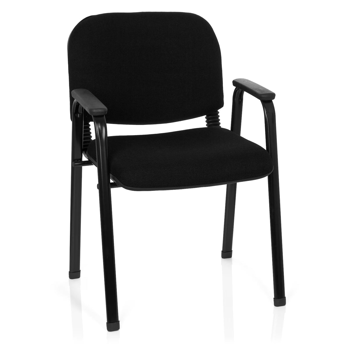 hjh OFFICE XT 600 XL Besucherstuhl Lehnstuhl Konferenzstuhl Lounge Stuhl schwarz - 4251084639648
