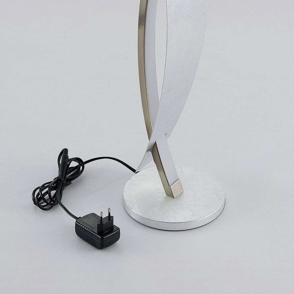 Lucande Led Tischlampe Marija Tischlampe Lampe Leselampe Leuchte 10 W Silber B-Ware