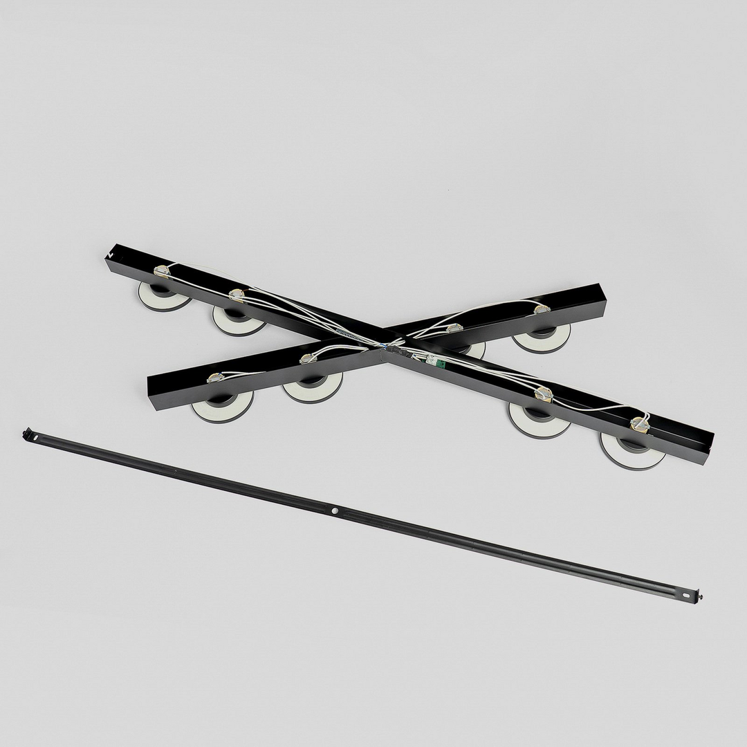 Lucande Deckenleuchte Kellino Schwarz 8 Flammig Gu10 Deckenlampe Lampe Leuchte B-Ware