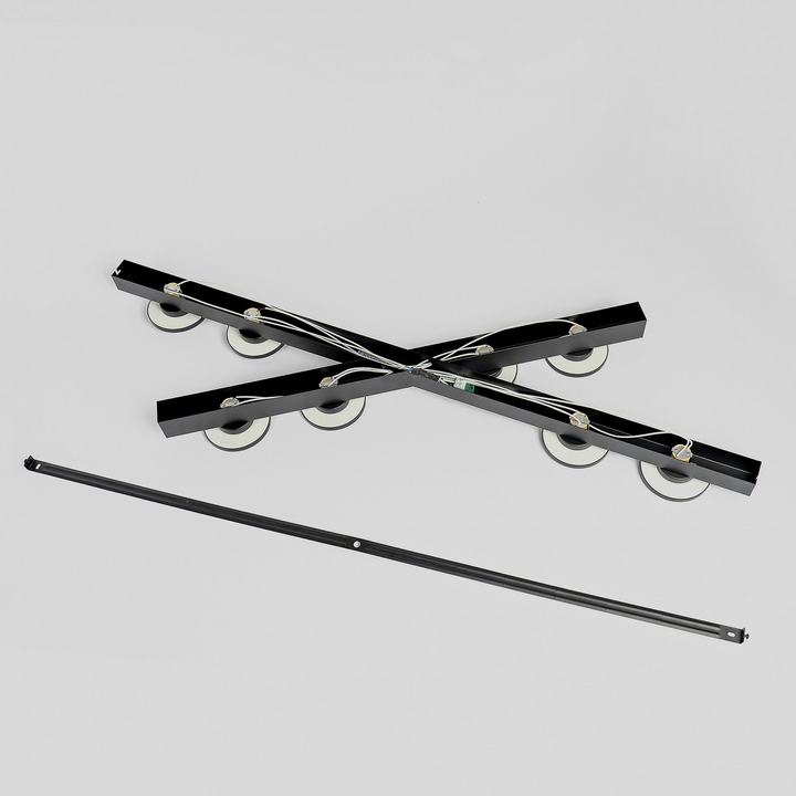 Lucande Deckenleuchte Kellino Schwarz 8 Flammig Gu10 Deckenlampe Lampe Leuchte B-Ware