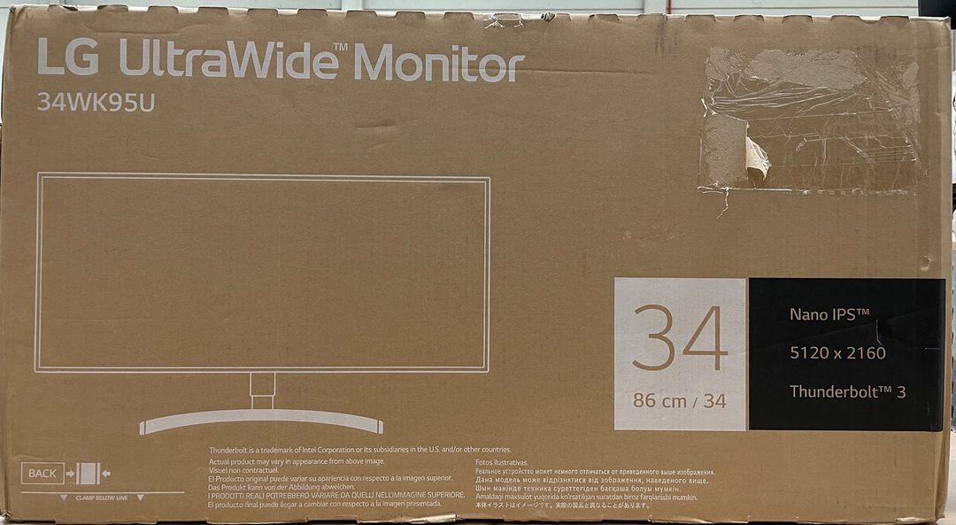 LG 34WK95UP-W 86.4 cm 34" Bildschirm Monitor Computer-Bildschirm PC-Monitor 60Hz