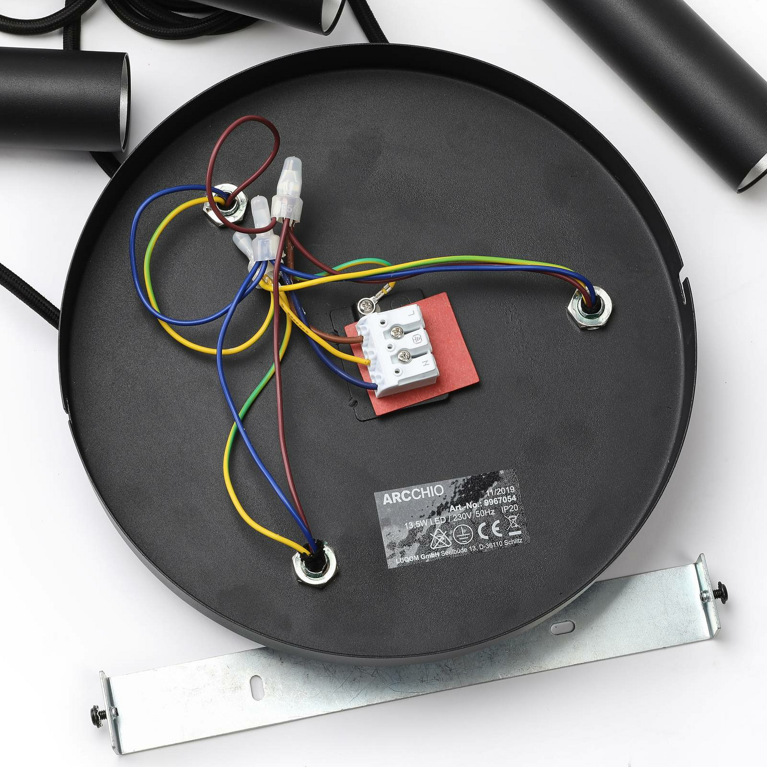 B-Ware Arcchio Franka Led Pendelleuchte Pendelleuchte Lampe 3 Flammig Rund Alu Schw945