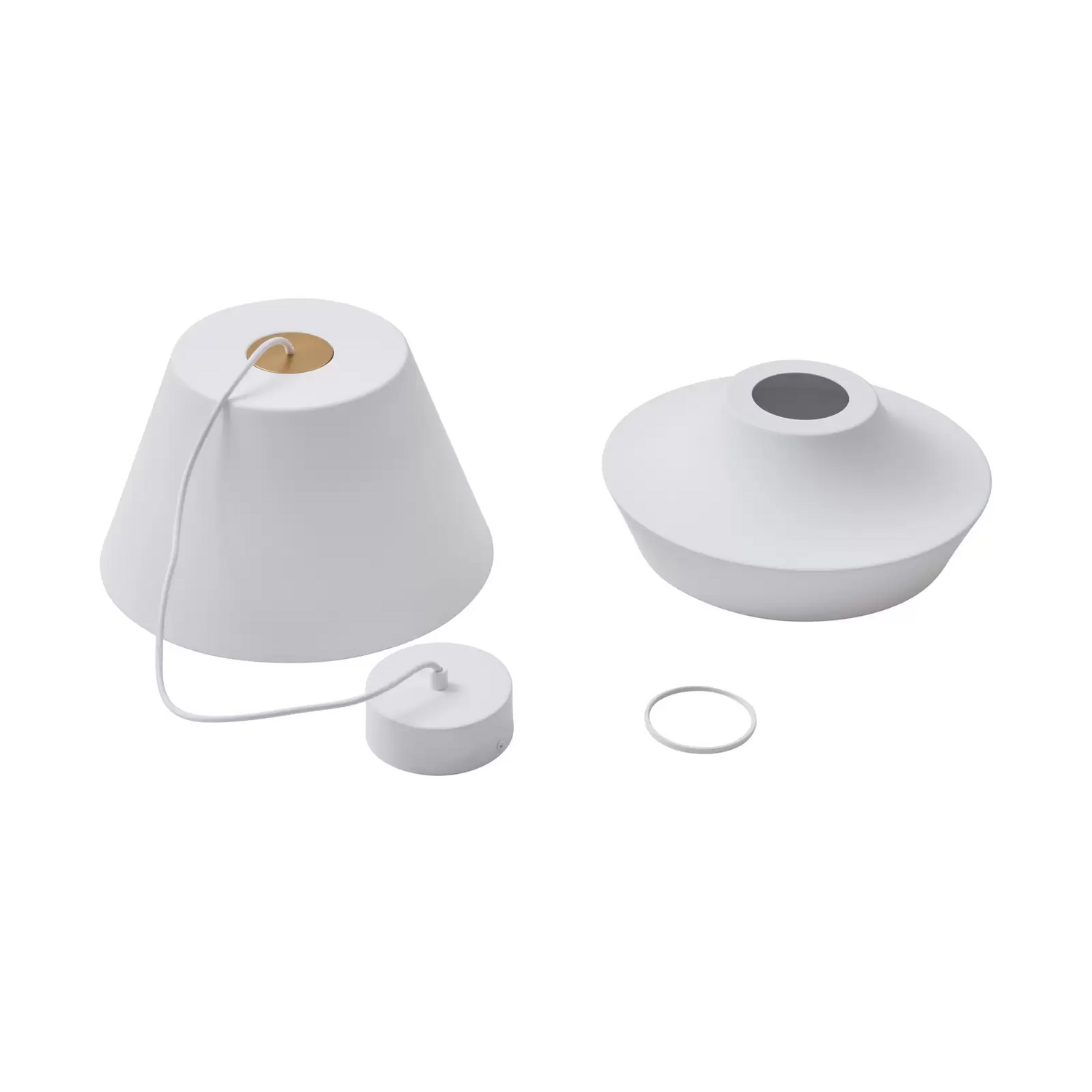 Lucande Mynoria Led Hängeleuchte Weiß Aluminium ø 35 Cm Hängelampe Lampe Leuchte B-Ware - 4251911768046