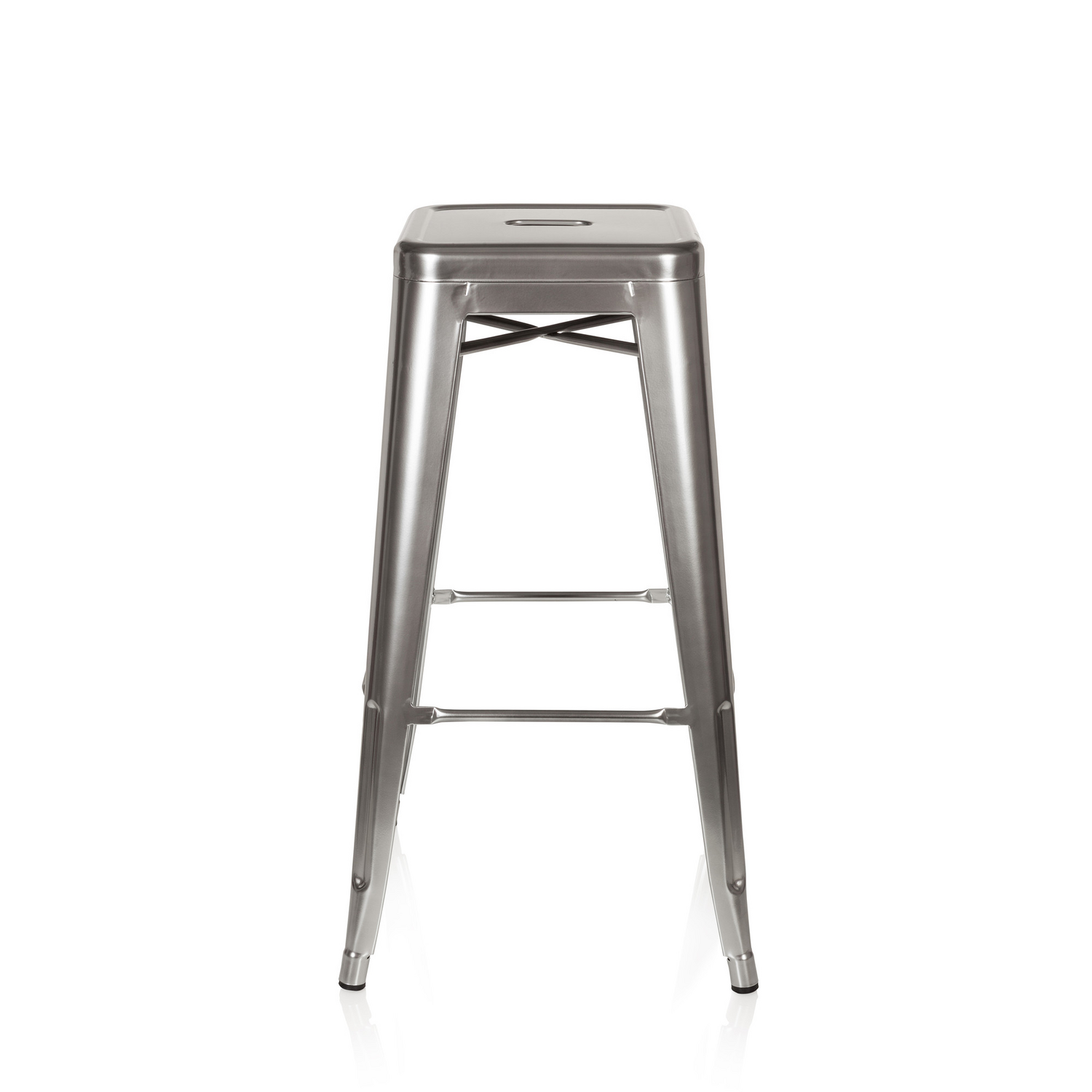 Hjh Office Barhocker Vantaggio High Metallic Platin Hocker Sitzhocker Möbel B-Ware - 4251084662332