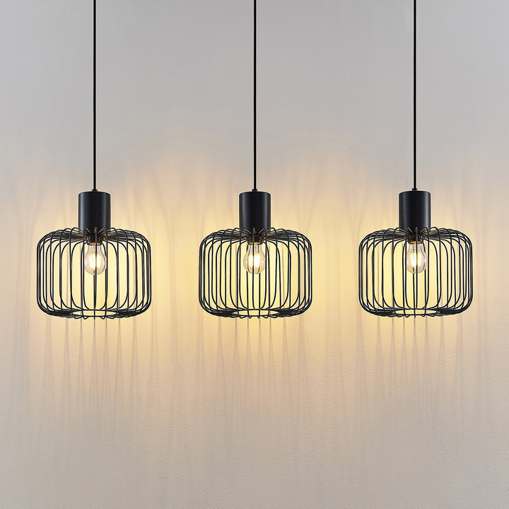 Lindby Vatiki Pendelleuchte Deckenlampe Hängeleuchte Hängeleuchte schwarz m344