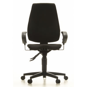 B-Ware Topstar Bürostuhl Drehstuhl Stuhl SYDNEY PRO Stoff Schwarz Armlehne Rückenlehne