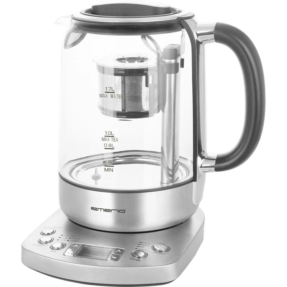 B-Ware Emerio Wk 122248 Wasserkocher Kocher Schnurlos 1,7 L 2200 W Silber Schwarz460