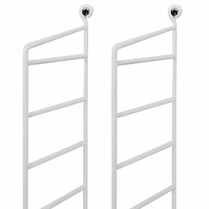 String 2er Set System Wandleiter Regalsystem Leiterregal Leitermodul 75x20 Weiß B-Ware