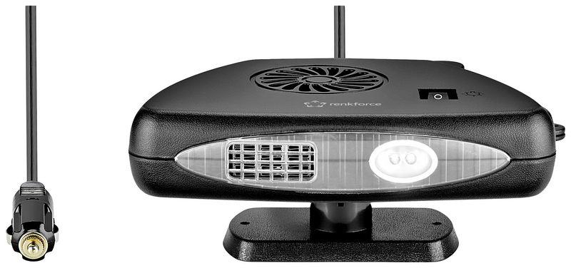 B-Ware Renkforce Keramik Heizlüfter Kfz Keramikheizer Heizlüfter Heizung 12 V Schwarz
