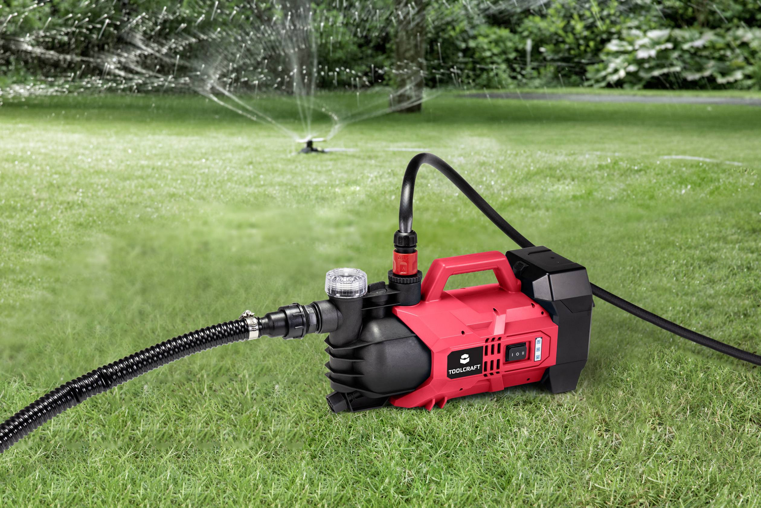 Pompe à eau de jardin à batterie Toolcraft GPG L118 Tawb 200 (2800 L/h), 22 M456 (produit reconditionné) 