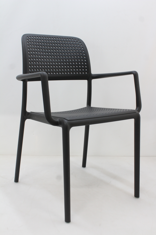 B-Ware Nardi Bora Armlehnstuhl Lehnstuhl Stuhl Esszimmerstuhl Gartenstuhl Anthrazit749