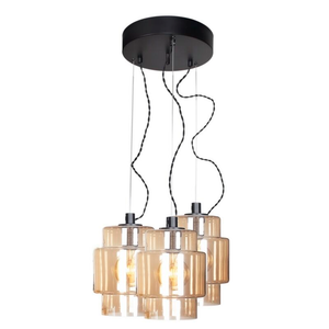 B-Ware By Rydéns Ebbot Hängeleuchte Hängelampe Leuchte Lampe Licht Dreiflammig Amber