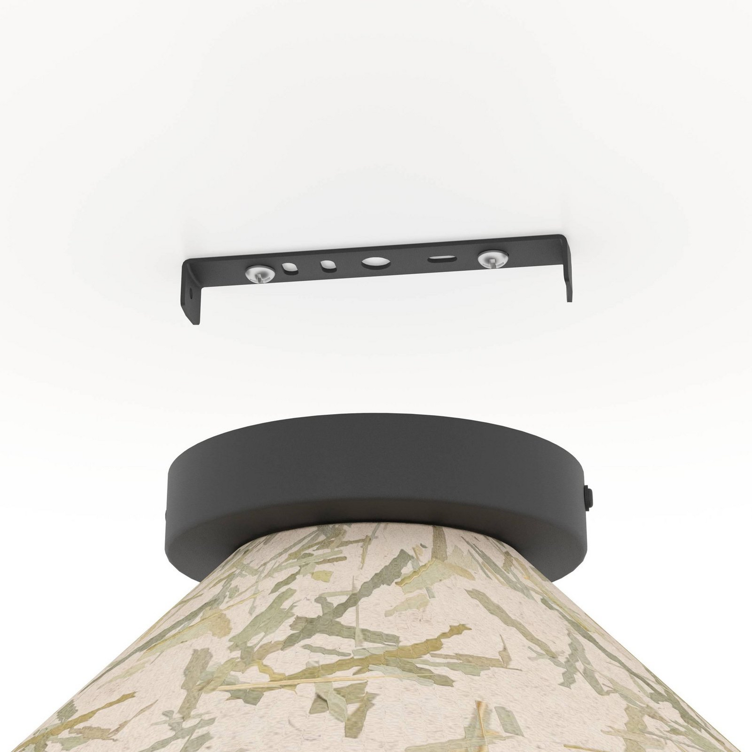 Eglo Deckenleuchte Oxpark ø 42 Cm Grün Weiß Schwarz Stoff Lampe Leuchte Spot B-Ware - 9002759439415