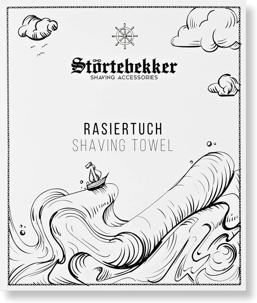 Störtebekker Premium Rasiertuch Handtuch Tuch 100% Baumwolle Made in Germany 563