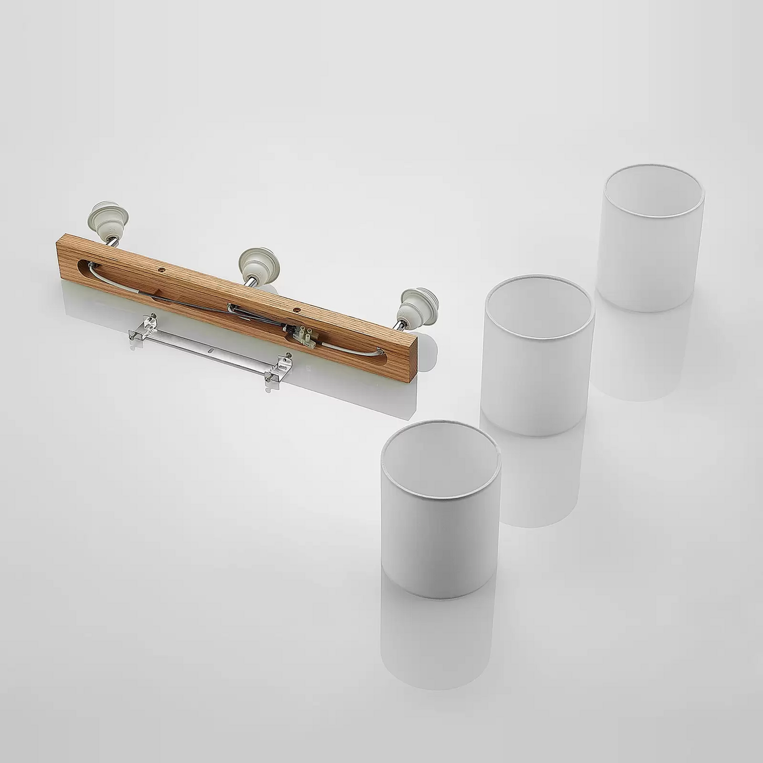 Spot de plafond Lindby Imarin de catégorie B, lampe de plafond, 3 lumières, blanc, culot E27 LED