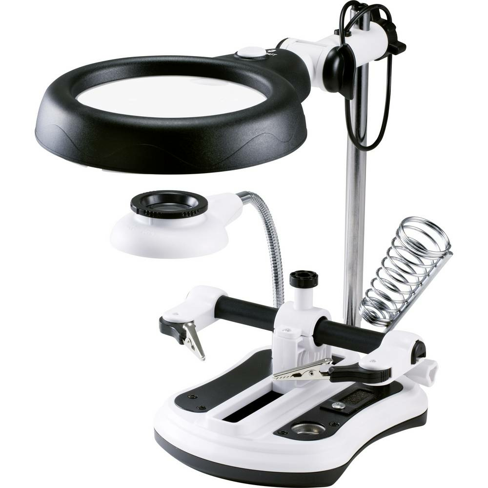 Lampe loupe LED Toolcraft To 7427316, station de loupe, atelier, loupe, loupe 317 (produit d'occasion).