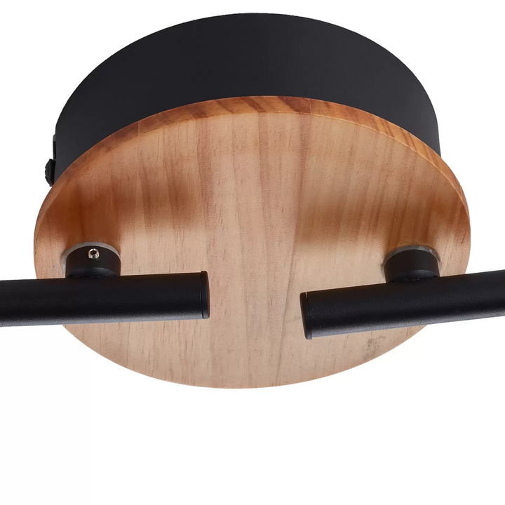 Lindby Manel Led Strahler Holz 4 Flammig Deckenleuchte Deckenlampe Lampe Leuchte B-Ware - 10013003