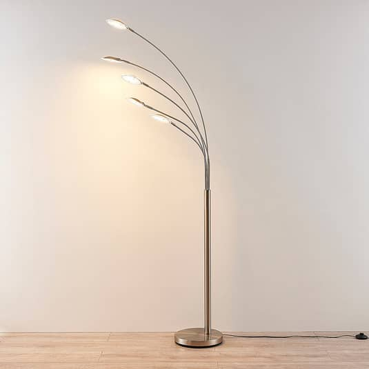Lindby 5 Flammige Led Stehleuchte Anea Wohnzimmerleuchte Standleuchte Stehlampe B-Ware