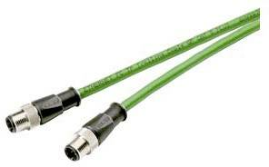 B-Ware Siemens Verbindungskabel Steckverbinder Kabel Ie Cable M12 Stecker 5m Grün 1 St.