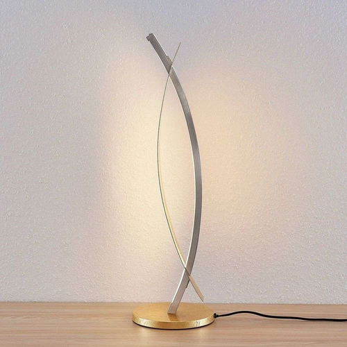 B-Ware Lucande Led Tischleuchte Marija Schreibtischlampe Deko Bürotischlampe Gold Op74