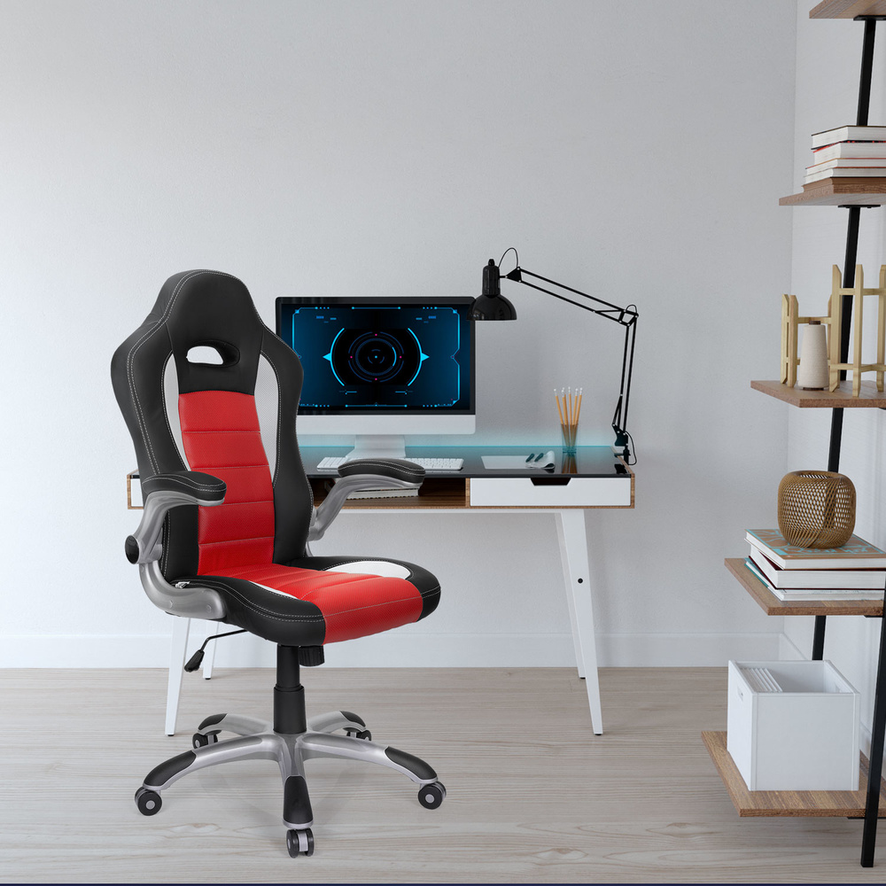 Hjh Office Gaming Stuhl Bürosessel Chefsessel Sessel Stuhl Rot Schwarz B-Ware - 4251084642631