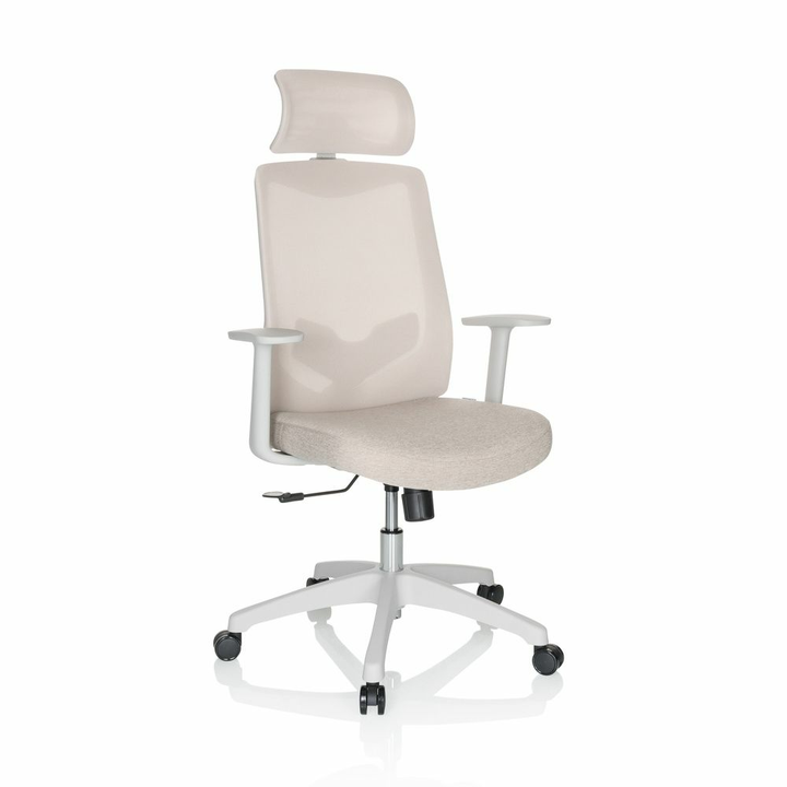 Hjh Office Mikeo W Home Office Bürostuhl Beige Drehstuhl Arbeitsstuhl Stuhl B796 B-Ware