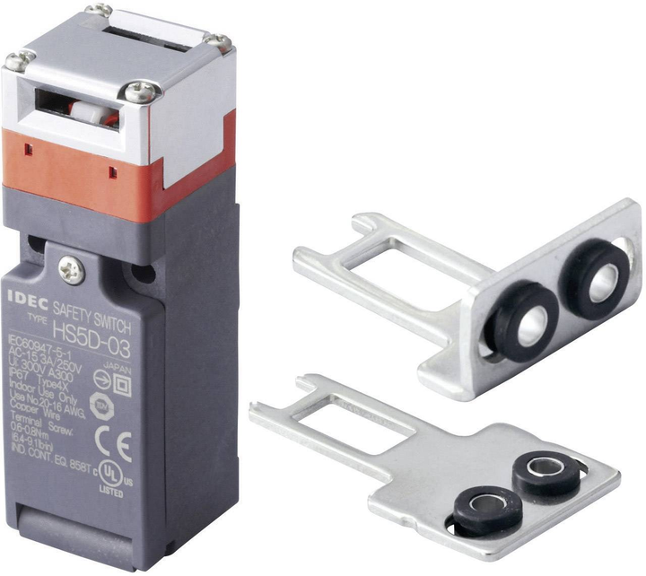 Idec HS5D-12ZRNM-SET 300V/AC 10A Metallhebel gerade&gebogen Sicherheitsschalter