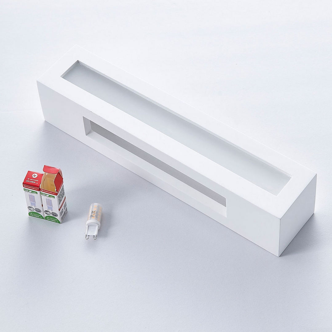 Lindby Gipswandleuchte Tjada Wandlampe Wandleuchte Lampe Leuchte G9 Led Weiß751 B-Ware