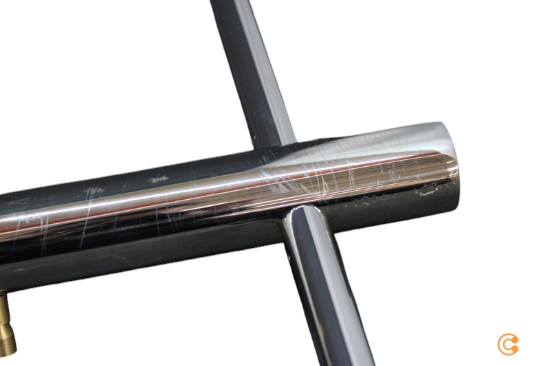 Frost Nova Kleiderständer 170cm Edelstahl Poliert 36cm Fuß Siehe Text/Foto B-Ware