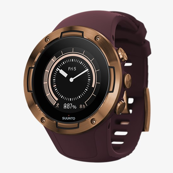 SUUNTO 5 Burgundy Copper Kupfer Smartwatch Uhr Edelstahl Silikon Fitness Puls603