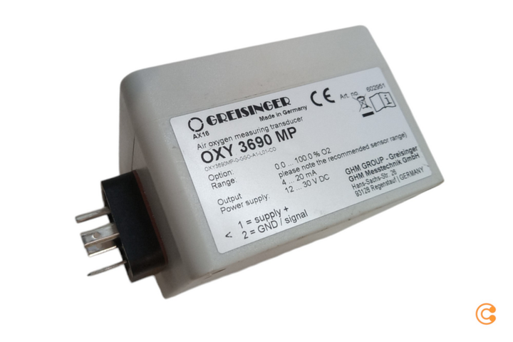 Greisinger Oxy 3690 Sauerstoff Messgerät Externer Sensor Unvollständig B-Ware
