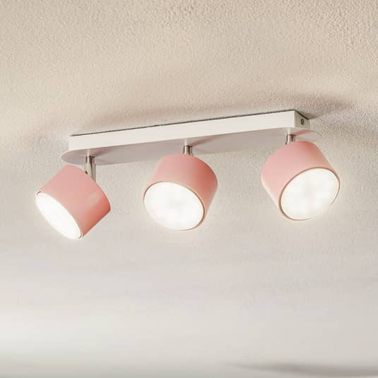Euluna Deckenstrahler Cloudy Deckenlampe Deckenlicht Leuchte Dreiflammig Rosa B-Ware - 5902693776116