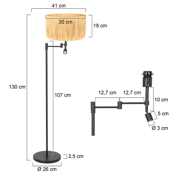 Steinhauer Stang Stehleuchte Stehlampe Leuchte Lampe Standleuchte Standlampe