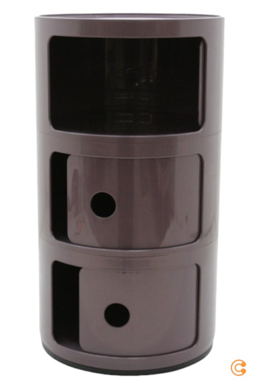 B-Ware Kartell Componibili 4967 Beistelltisch Nachttisch Schrank Container Box Lila - 8058967253627