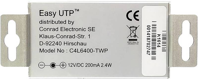 Renkforce C4 Line Netzwerkverlängerung Kabel Verbinder Reichweite 500m 100 M Bit783 B-Ware