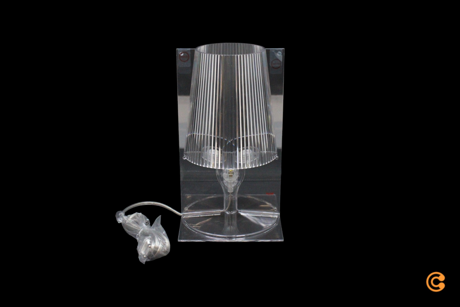 B-Ware Kartell Take Designer Tischleuchte Tischlampe Tischlicht Leuchte E14 Transparent - 8058967307627