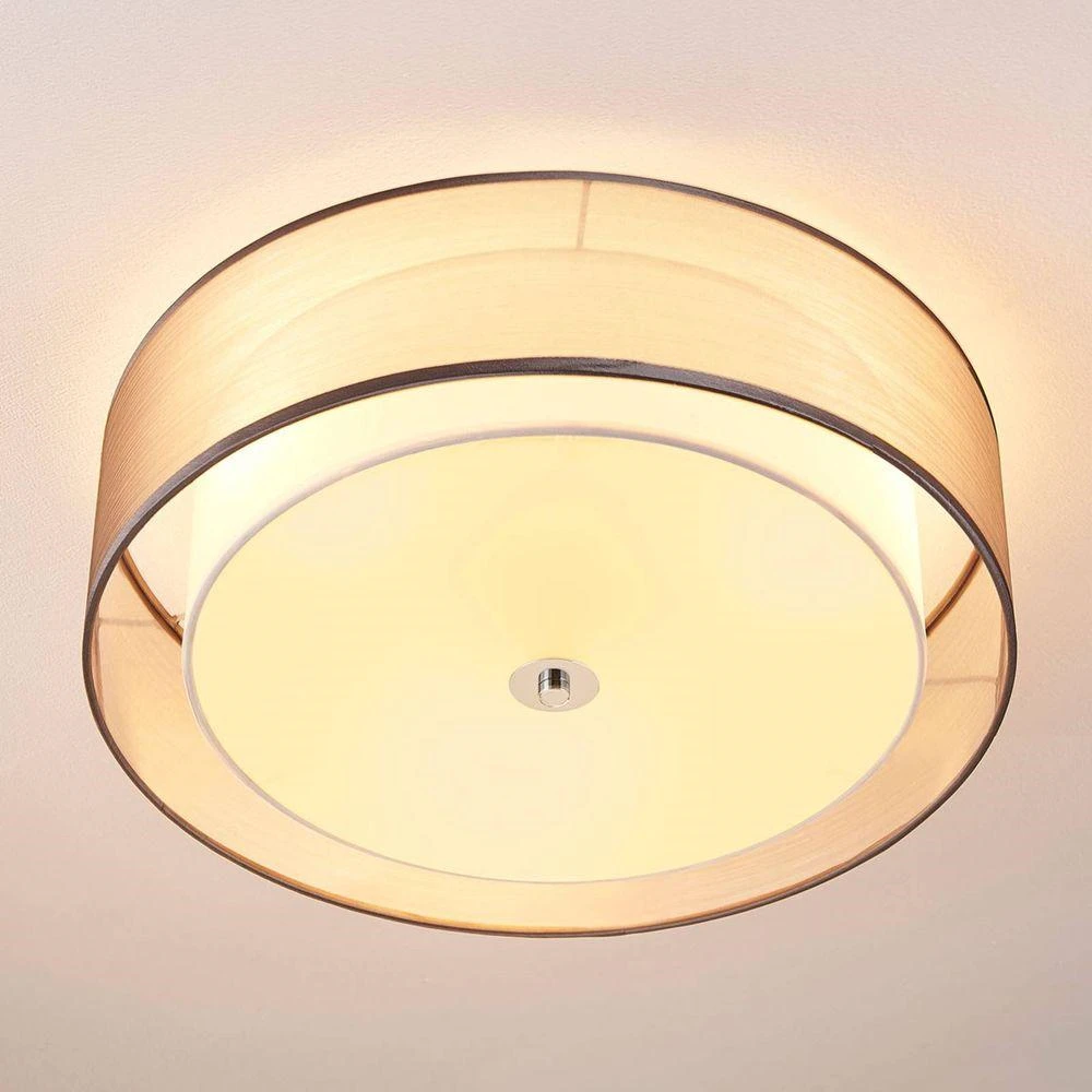Lindby Tobia LED Organza Deckenleuchte Deckenlampe Lampe Leuchte E27 LED-Leuchte