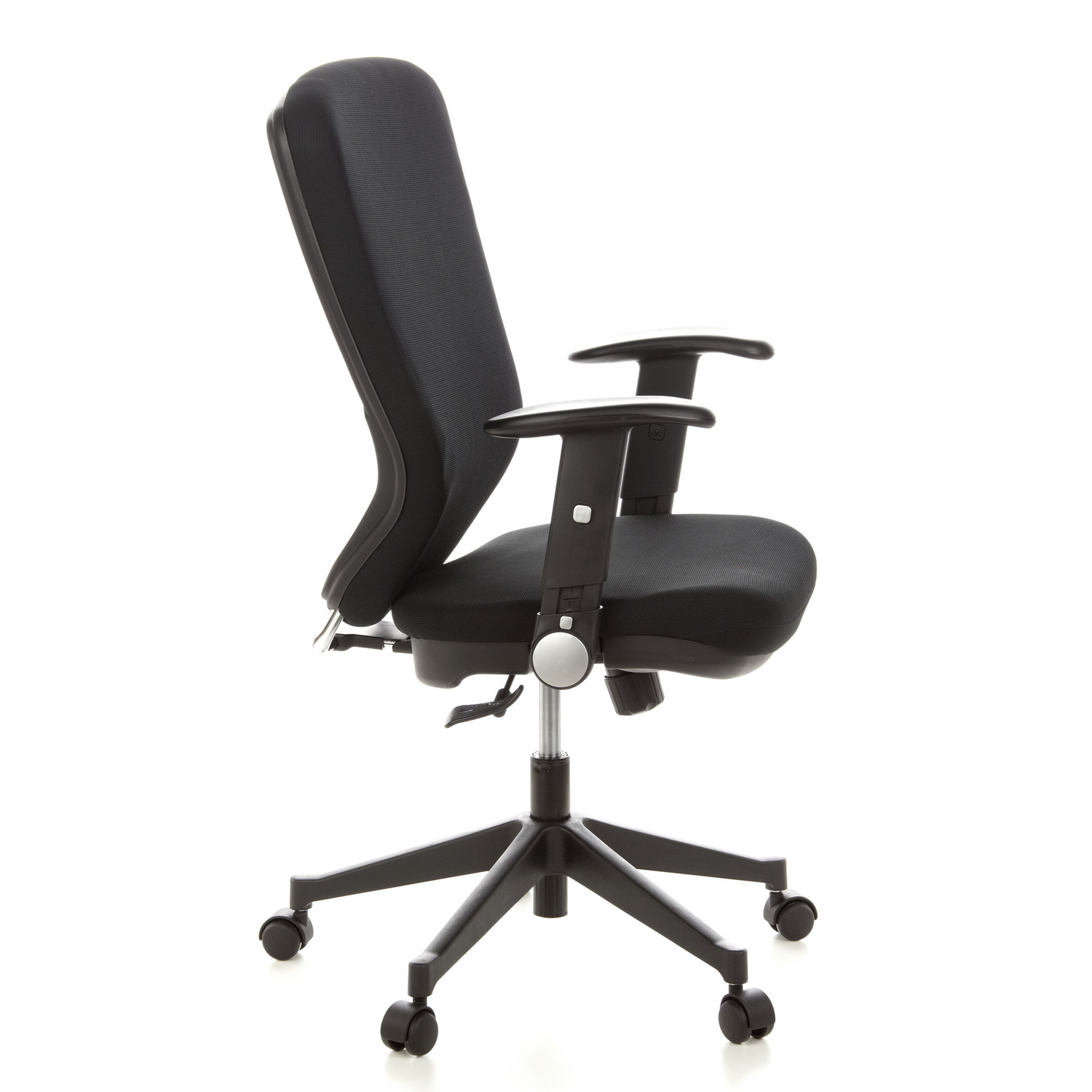 B-Ware Hjh Office Bürostuhl Drehstuhl Hochlehne Stoff Schwarz Ergonomisch
