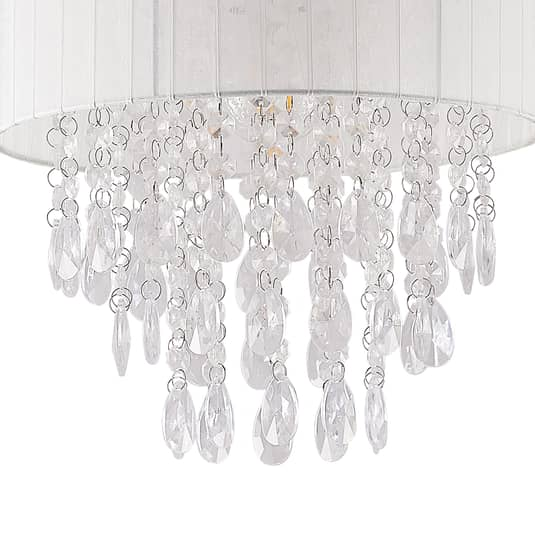 Lindby Ewelina Deckenlampe Deckenleuchte Deckenlicht Lampe mit Acrylglas-Behang