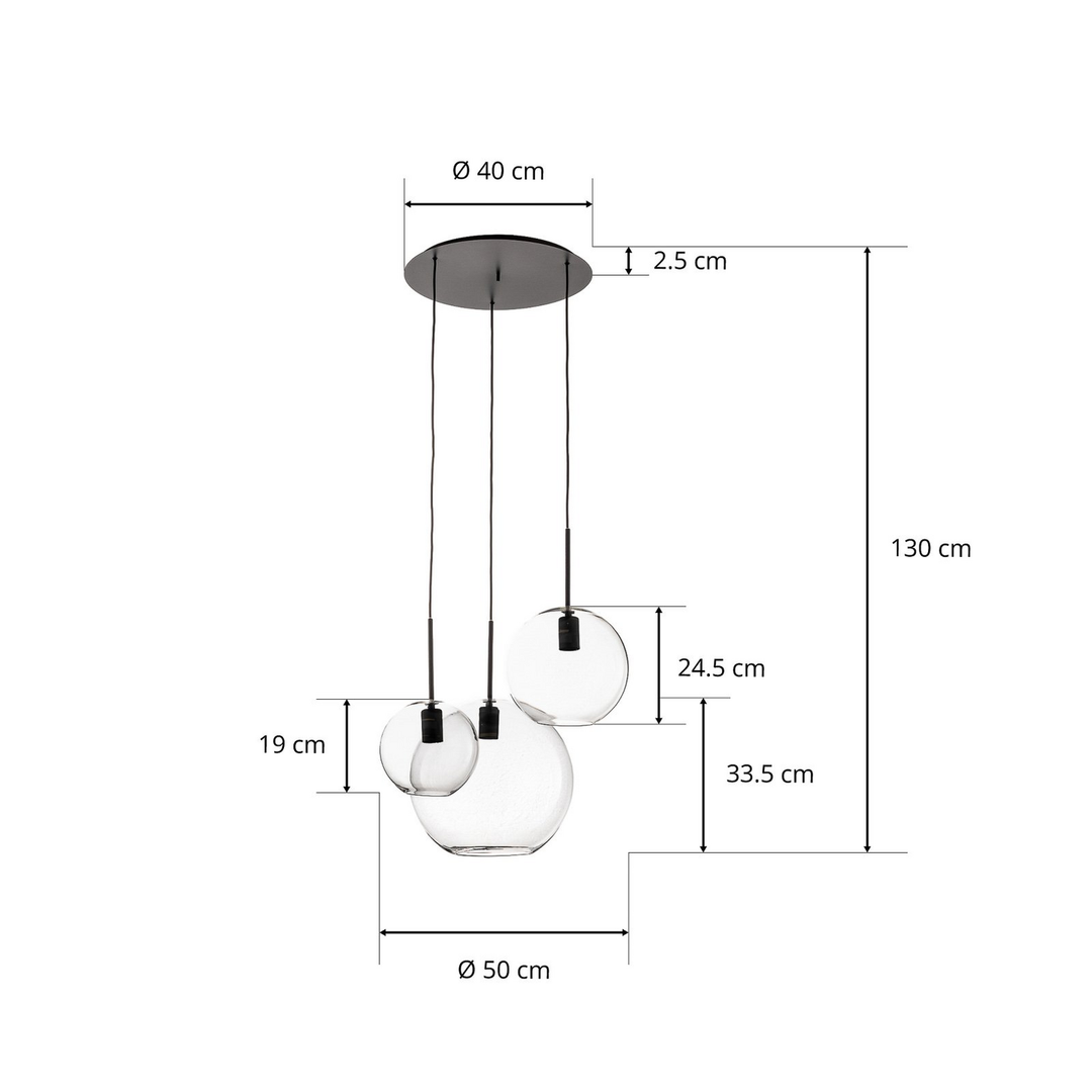 Nowodvorski Lighting Hängeleuchte Sphere dreiflammig Hängelampe Lampe DEFEKTWARE