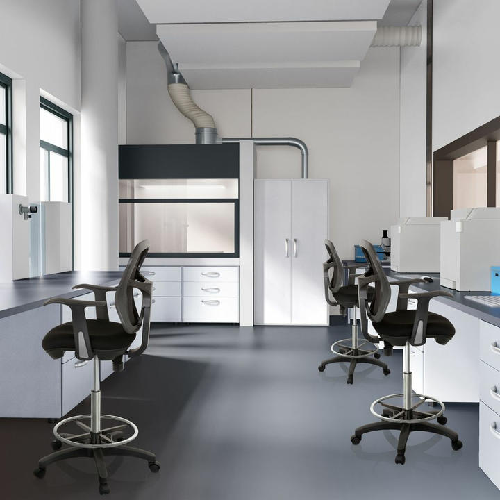 Hjh Office Arbeitsstuhl Counterstuhl Top Work 108 Netz Schwarz Drehstuhl522 B-Ware