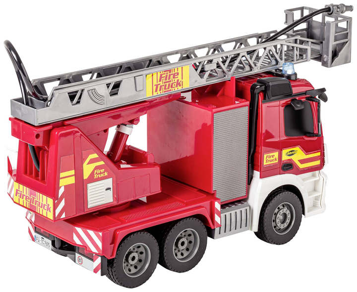 Carson Modellsport MB Arocs Feuerwehr m. Drehleiter Modellauto Modellfeuerwehr