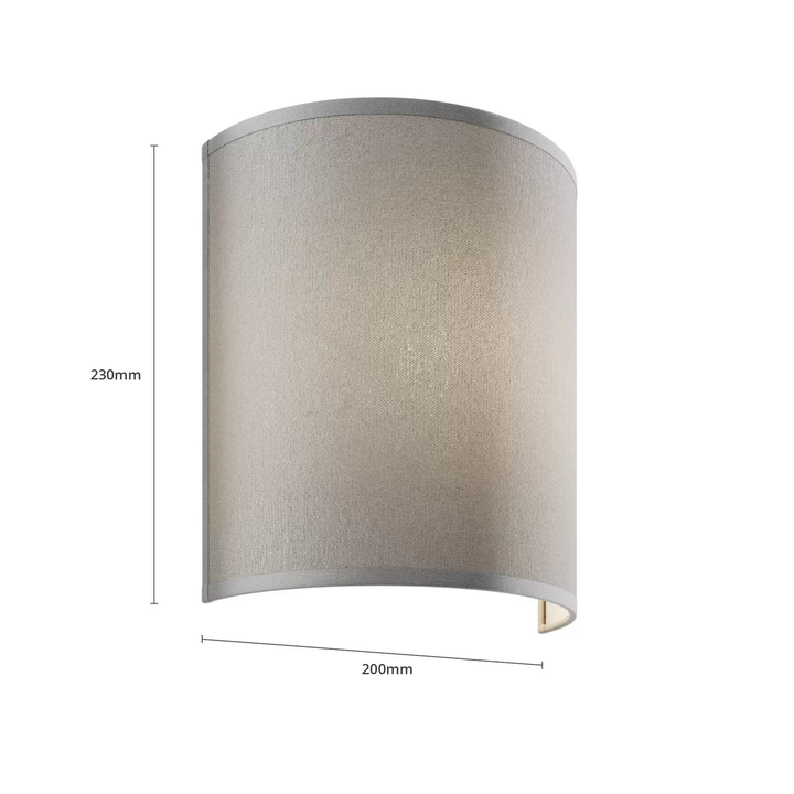 Nowodvorski Lighting Wandleuchte Alice Mit Grauem Schirm Wandlampe Lampe Leuchte B-Ware - 5903139681292