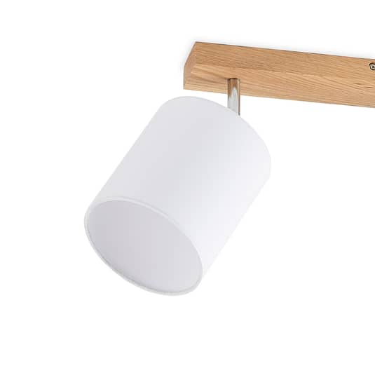 Lindby Imarin Deckenstrahler Hängelampe Deckenlampe Leuchte Lampe E27 weiß Holz