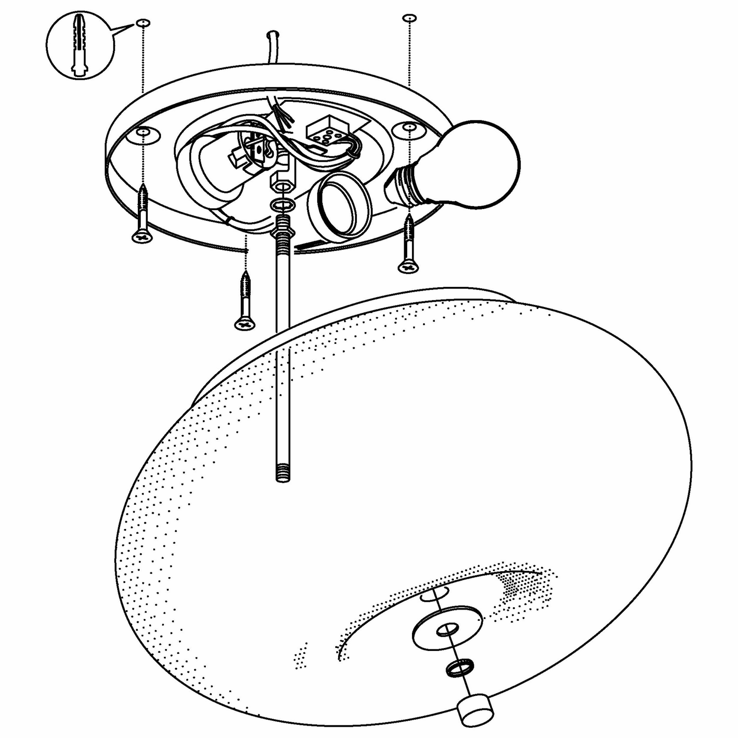 B-Ware Eglo Optica Retrofit Wandleuchte Deckenlampe Lampe Leuchte 2 Flg Glas Opal Weiß