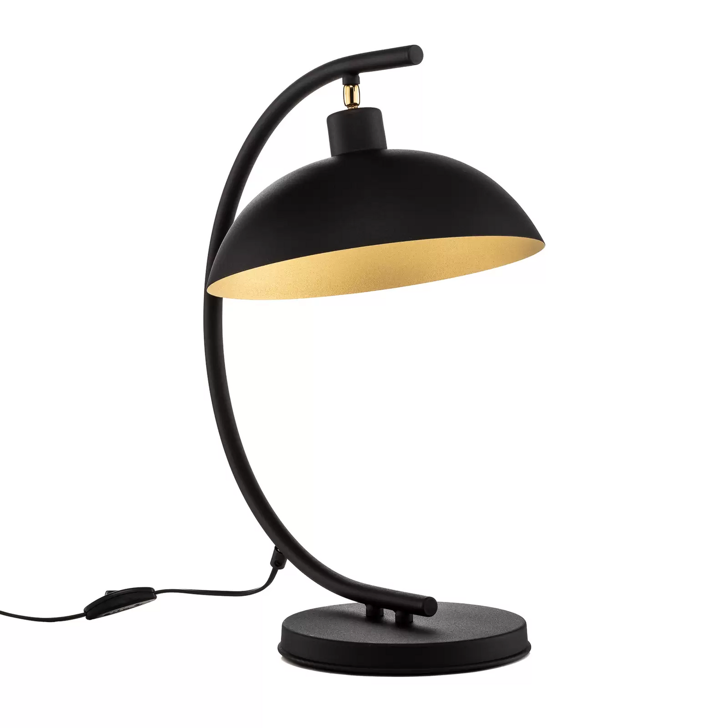 Tischleuchte 1036 Einflammig Schwarz Gold Tischlampe Lampe Leuchte Spot Licht983 B-Ware - 5904798650797