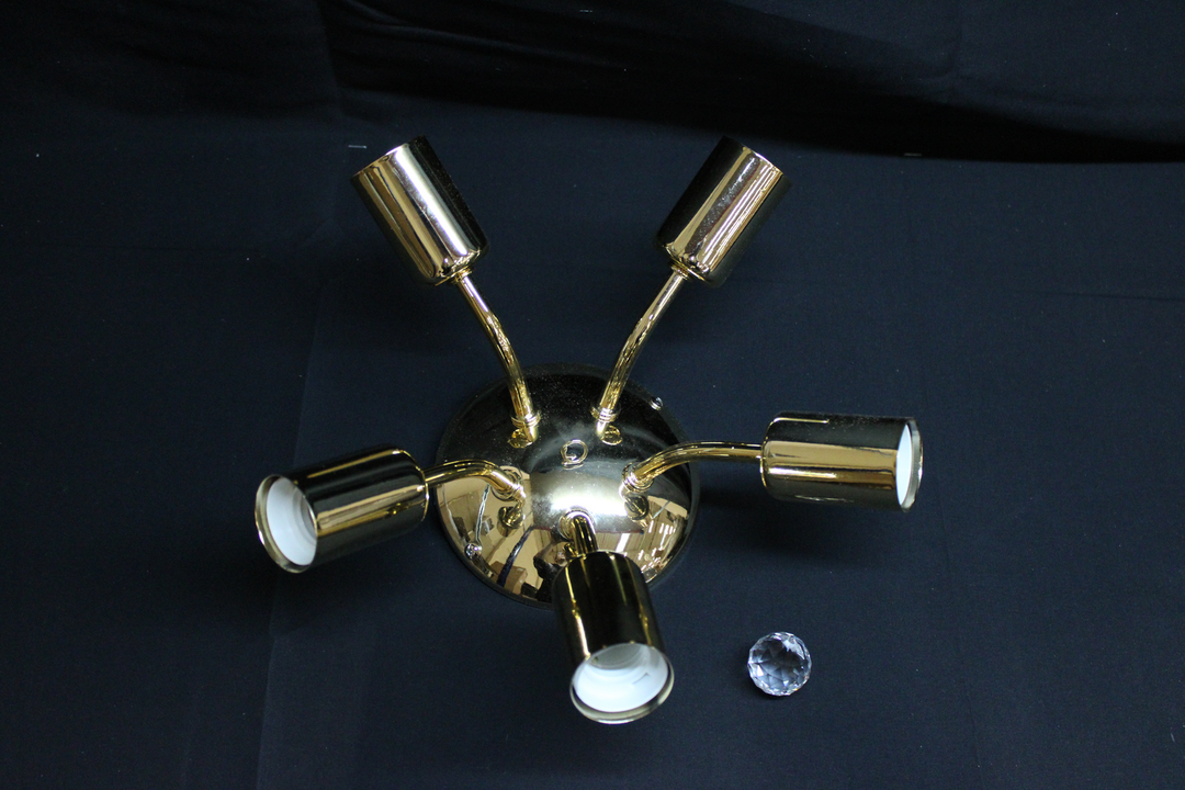 Lamkur Deckenleuchte Romie Deckenlampe Deckenlicht Licht Lampe fünfflammig gold