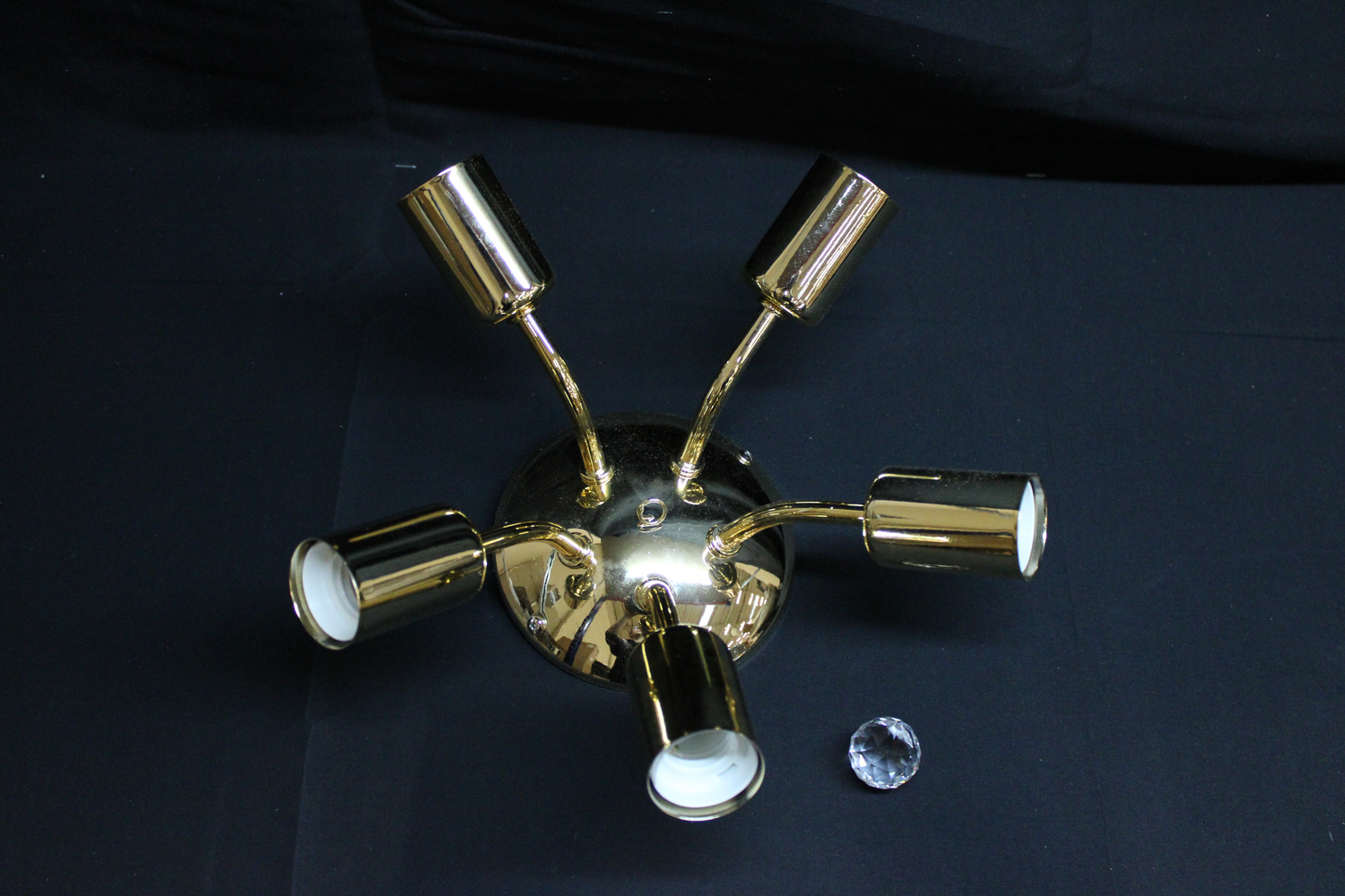 Lamkur Deckenleuchte Romie Deckenlampe Deckenlicht Licht Lampe fünfflammig gold